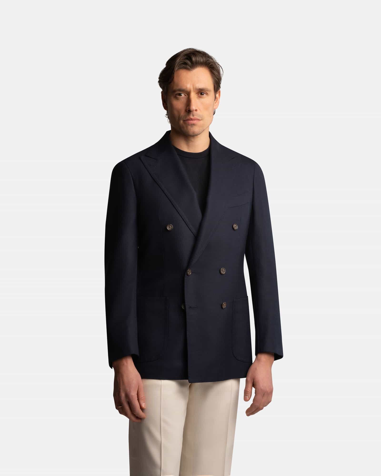 Mod 3 Hopsack Jacket Navy