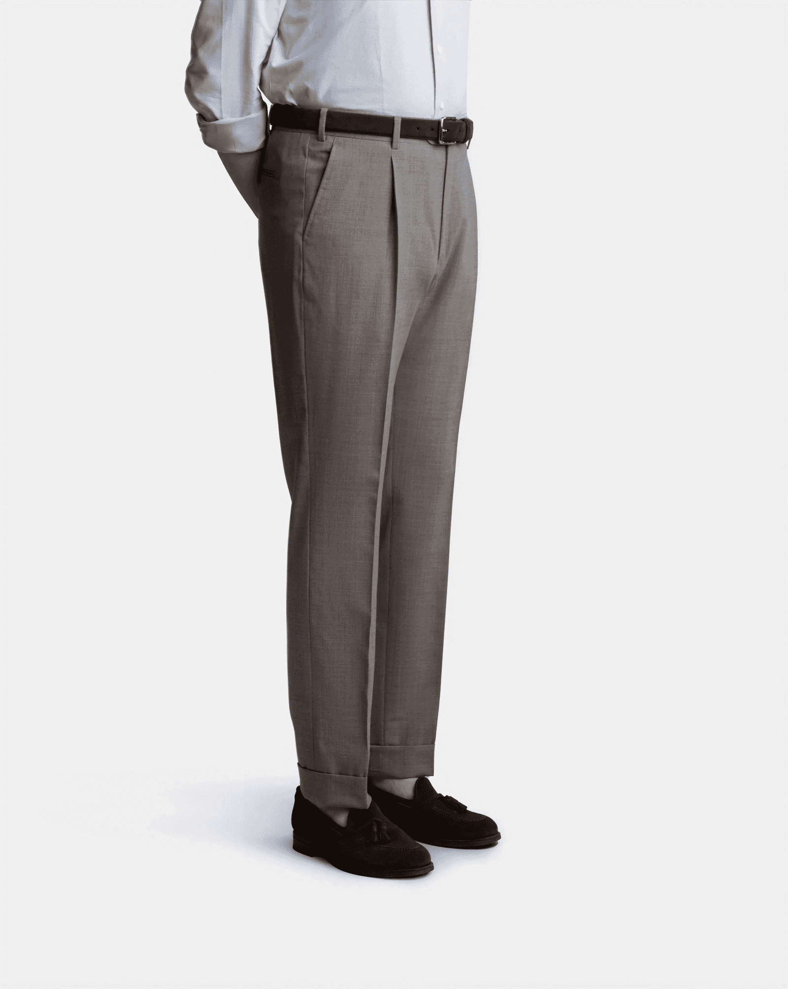 Mod 2 Hightwist Trouser Light Grey