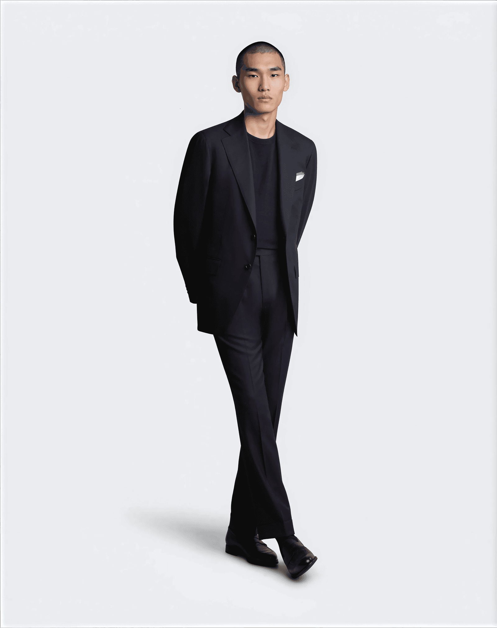 Mod 2 Cavour Twill Single Pleat Trouser Navy (matching jacket)