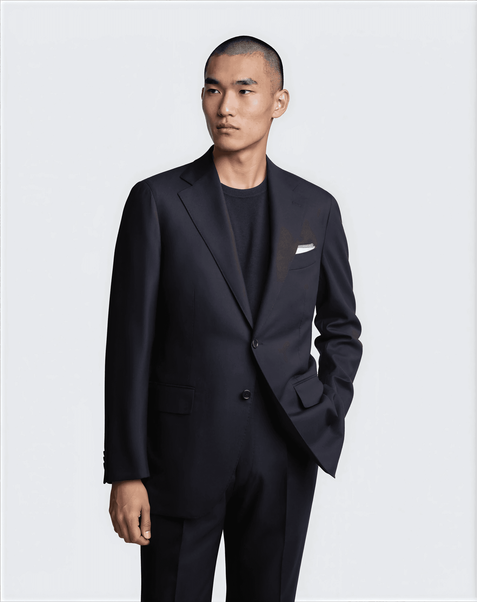 Mod 2 - Single Breasted Cavour Twill Jacket Navy (matching trousers)