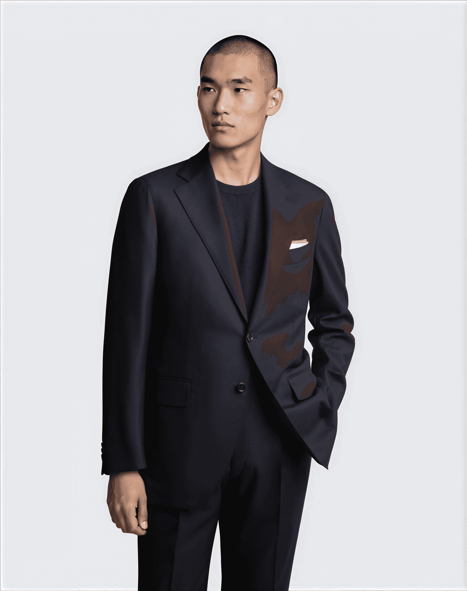 Mod 2 - Single Breasted Cavour Twill Jacket Navy