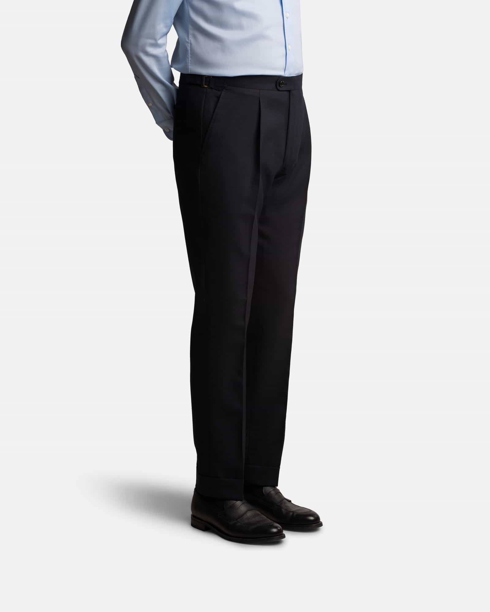 Mod 2 Cavour Twist Single Pleat Trouser Navy (Matching Jackets)