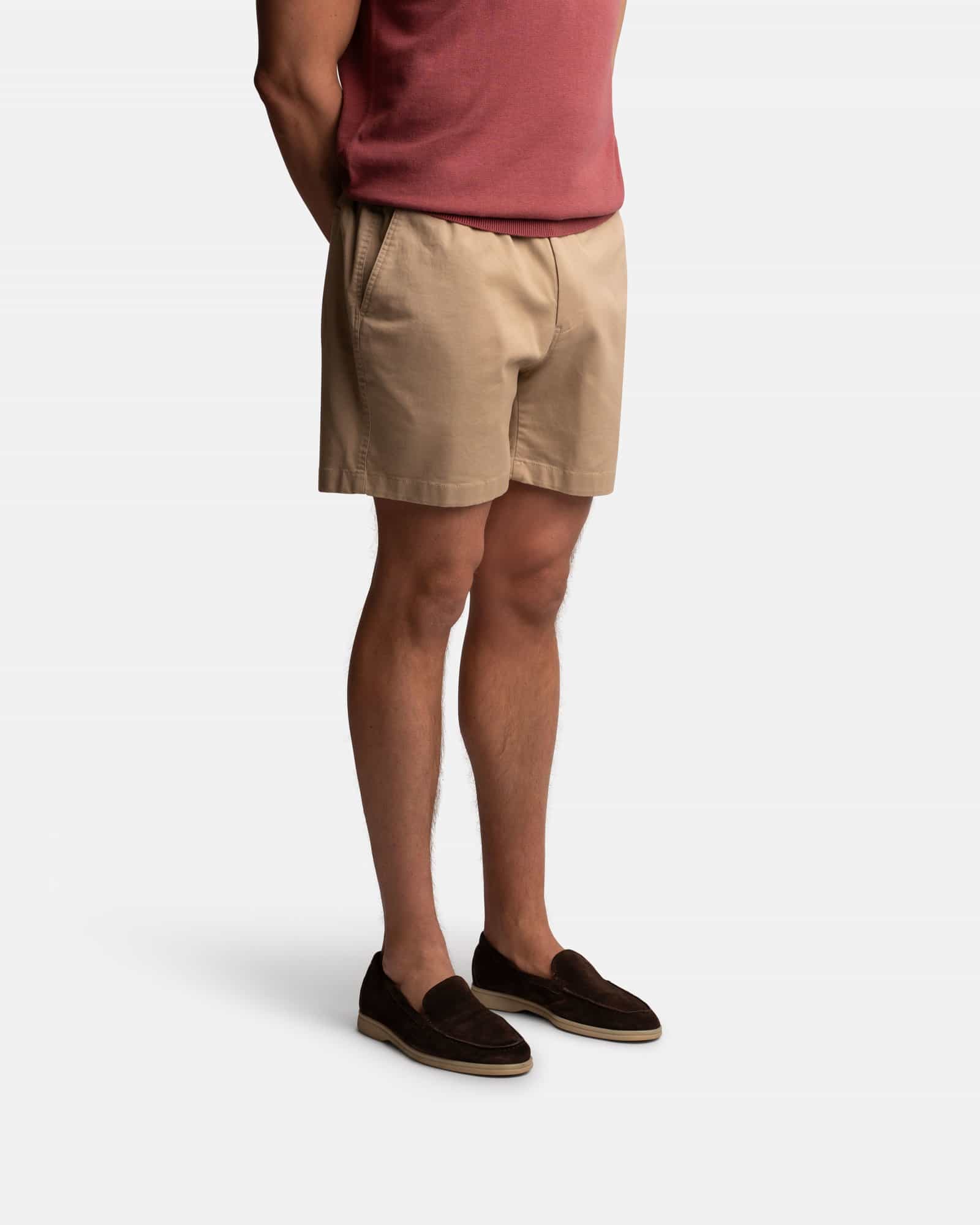 Summer Cord Shorts Beige