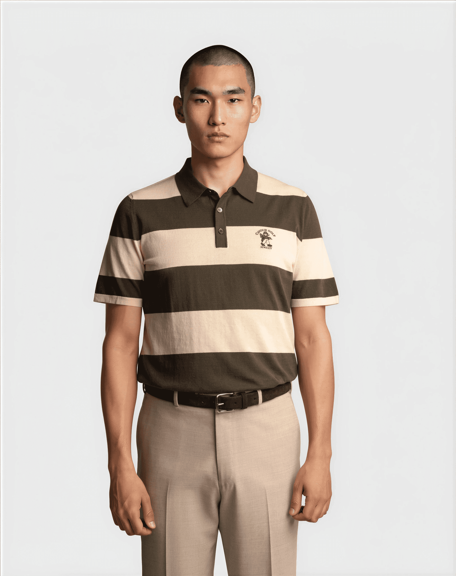 Ryder Cup Striped Polo Green