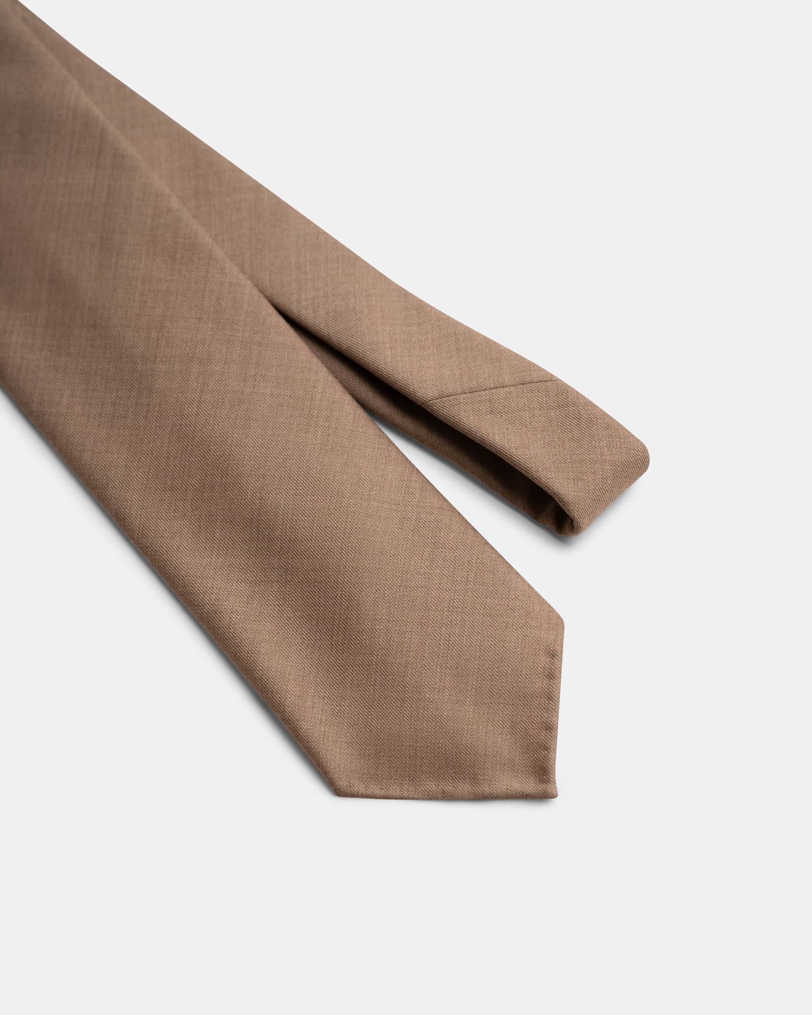 Light Wool Tie Beige
