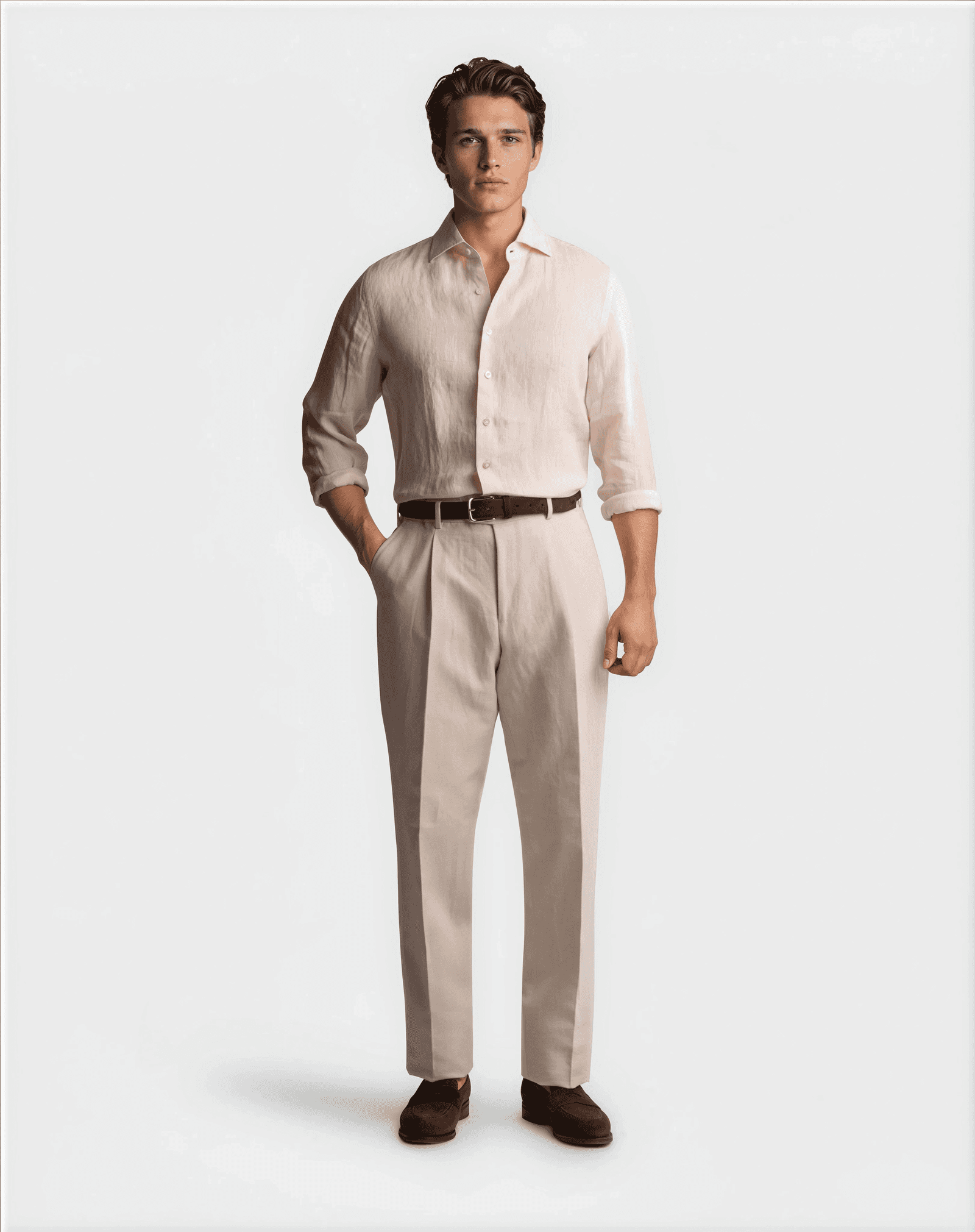 Summer Linen Shirt Beige