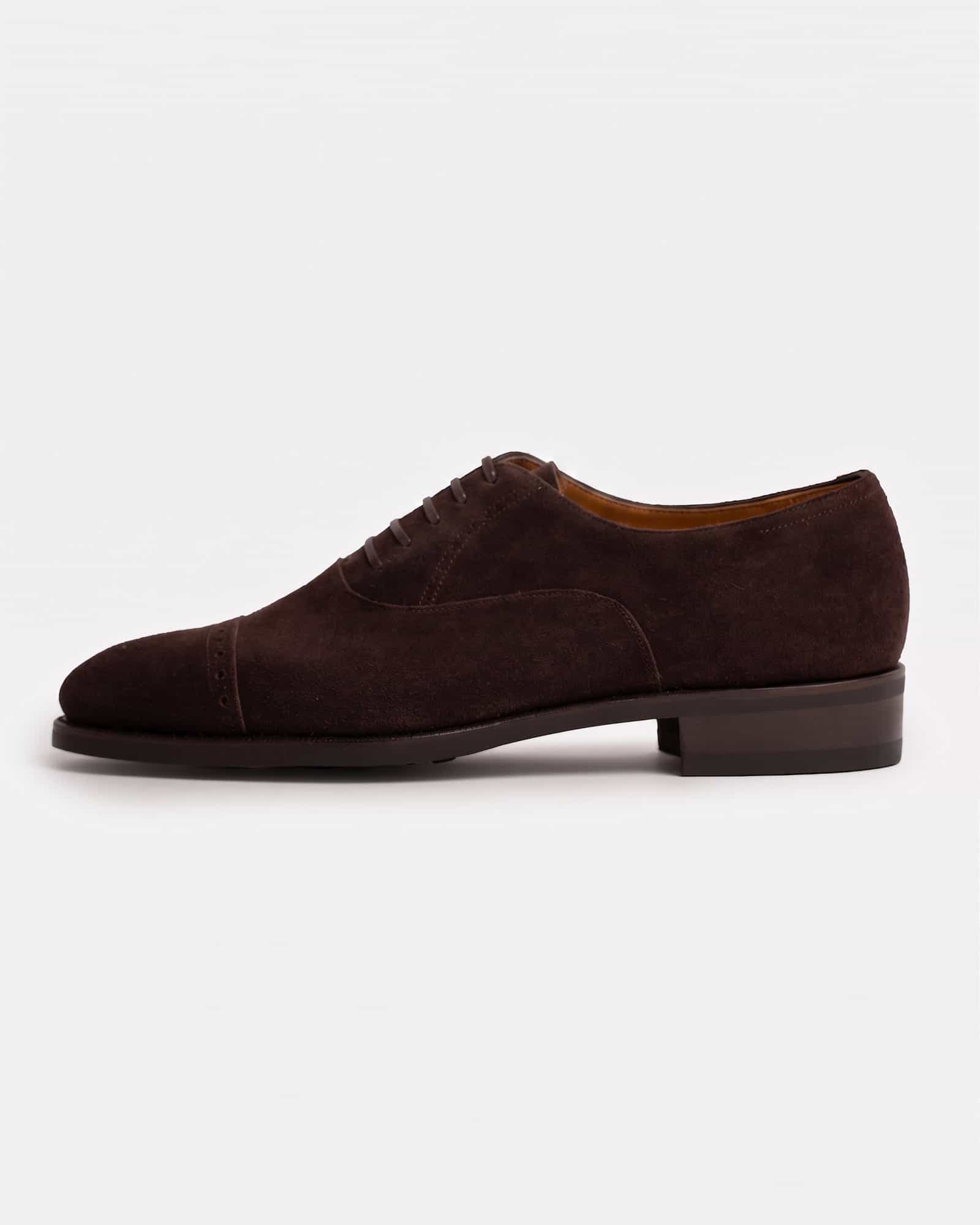Cap Toe Oxford Punched Brown