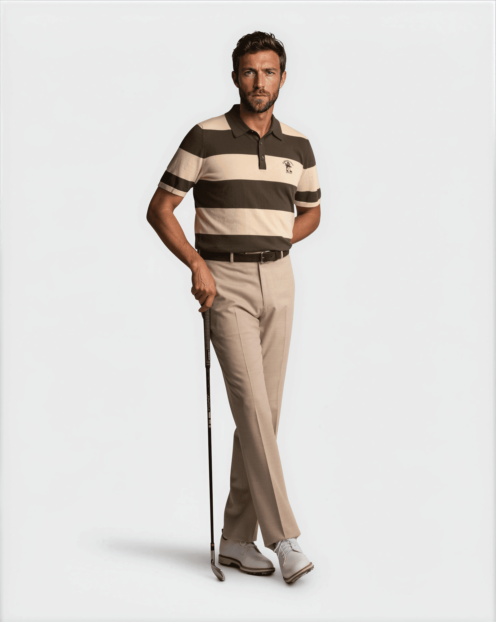 Ryder Cup Striped Polo Green