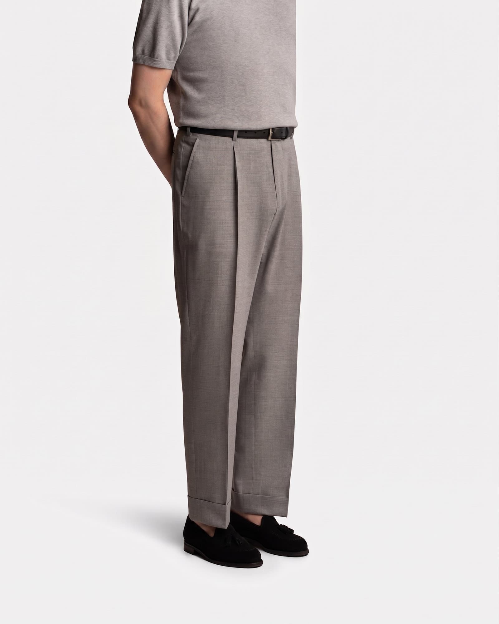 Mod 2 Regular Hightwist Trouser Light Grey