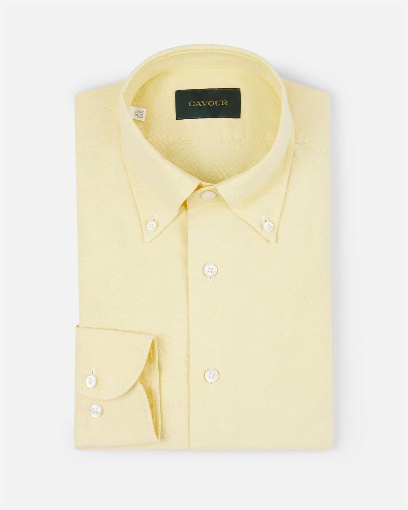Classic Oxford Button Down Shirt Yellow