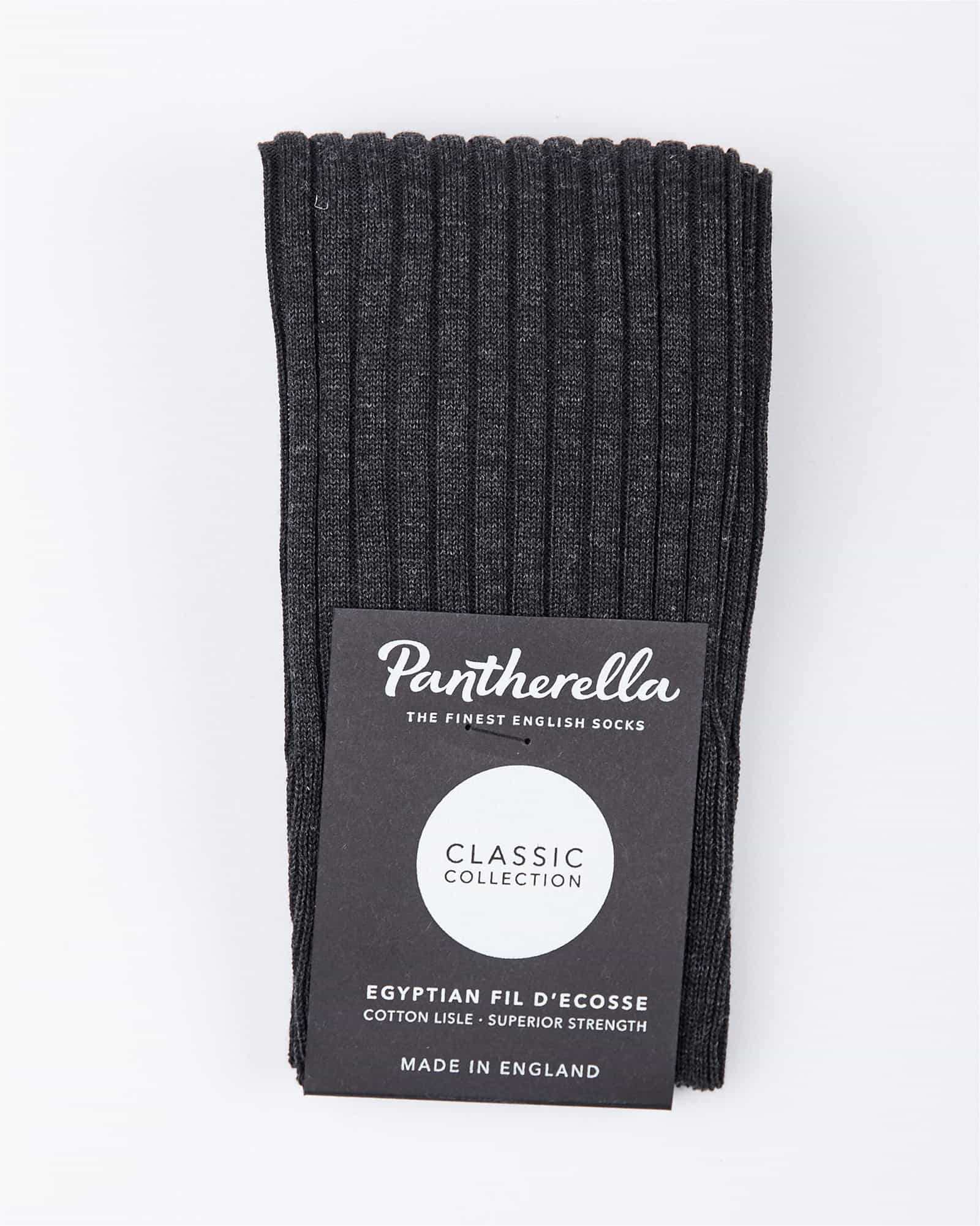 Cotton Rib Socks Charcoal