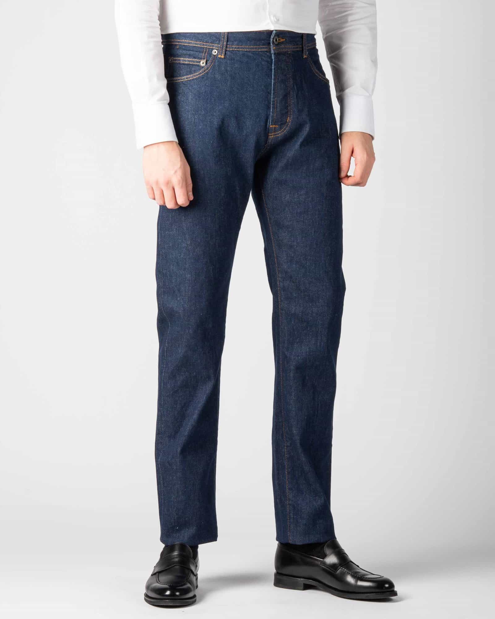 Five Pocket Mid Rise Navy