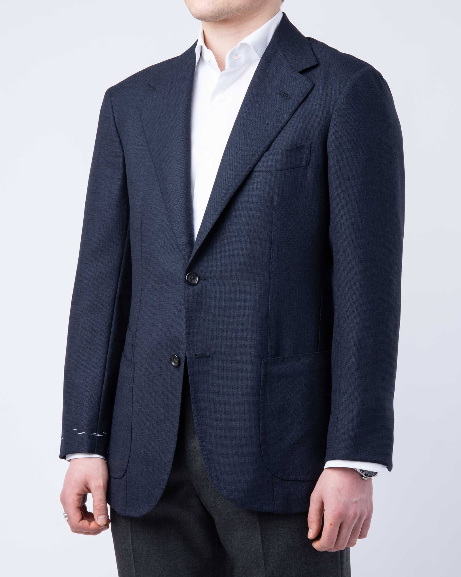 Handmade Mesh Jacket Navy