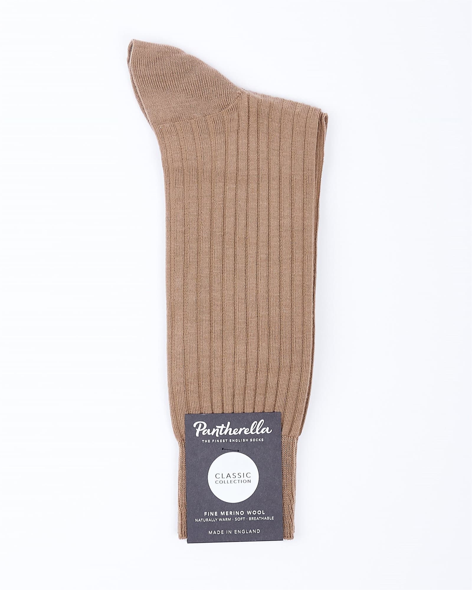 Laburnum Rib Socks Camel