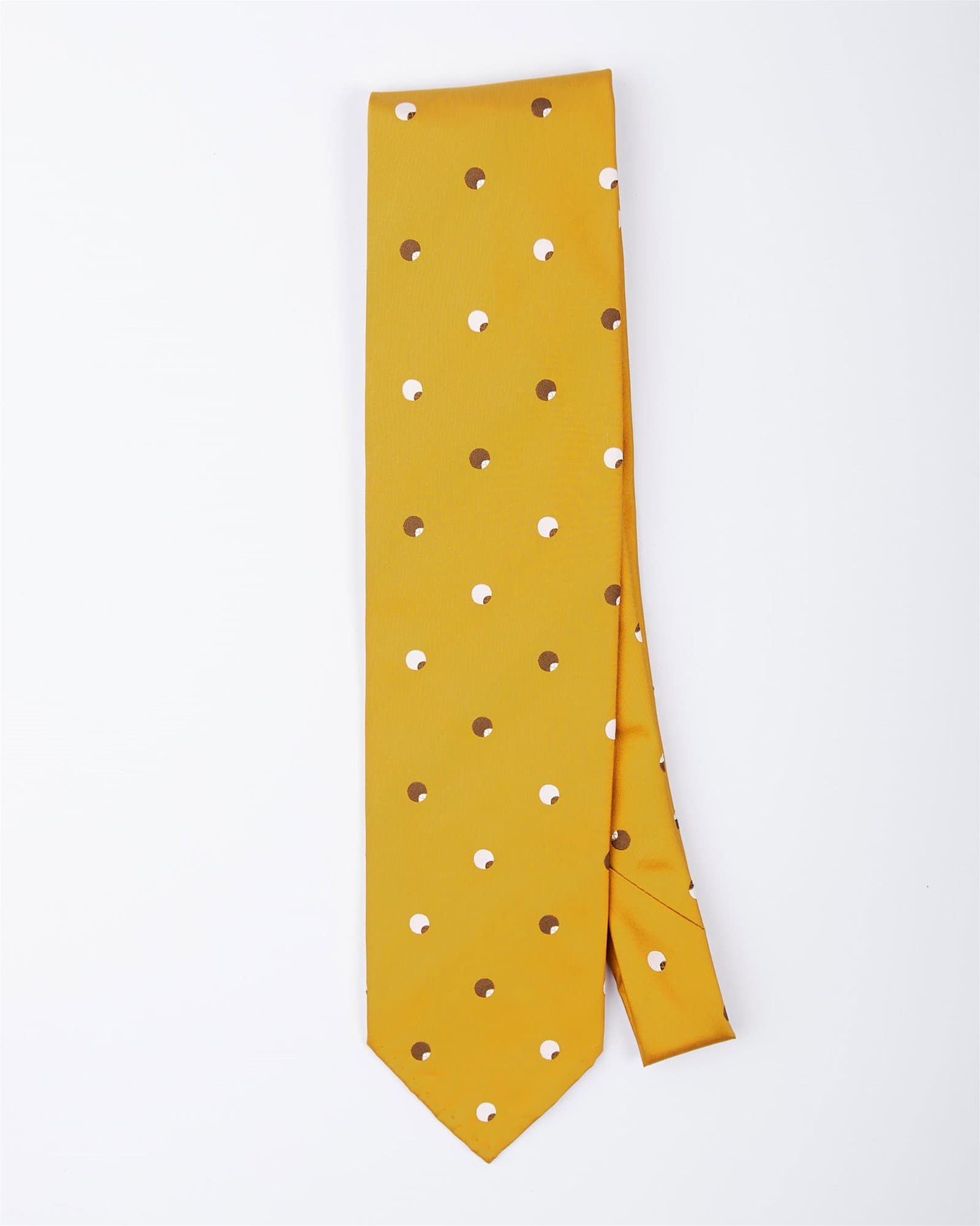 Jacquard Silk Circles Yellow