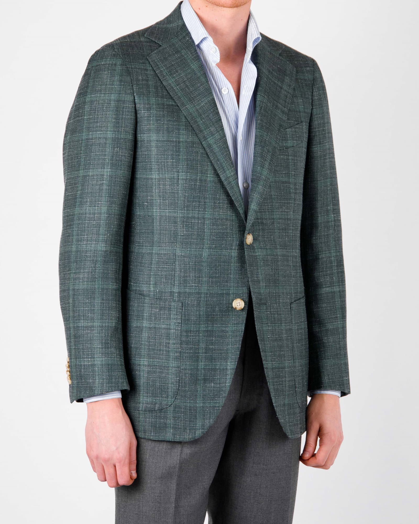 Mod 2 Summer Checked Jacket Green