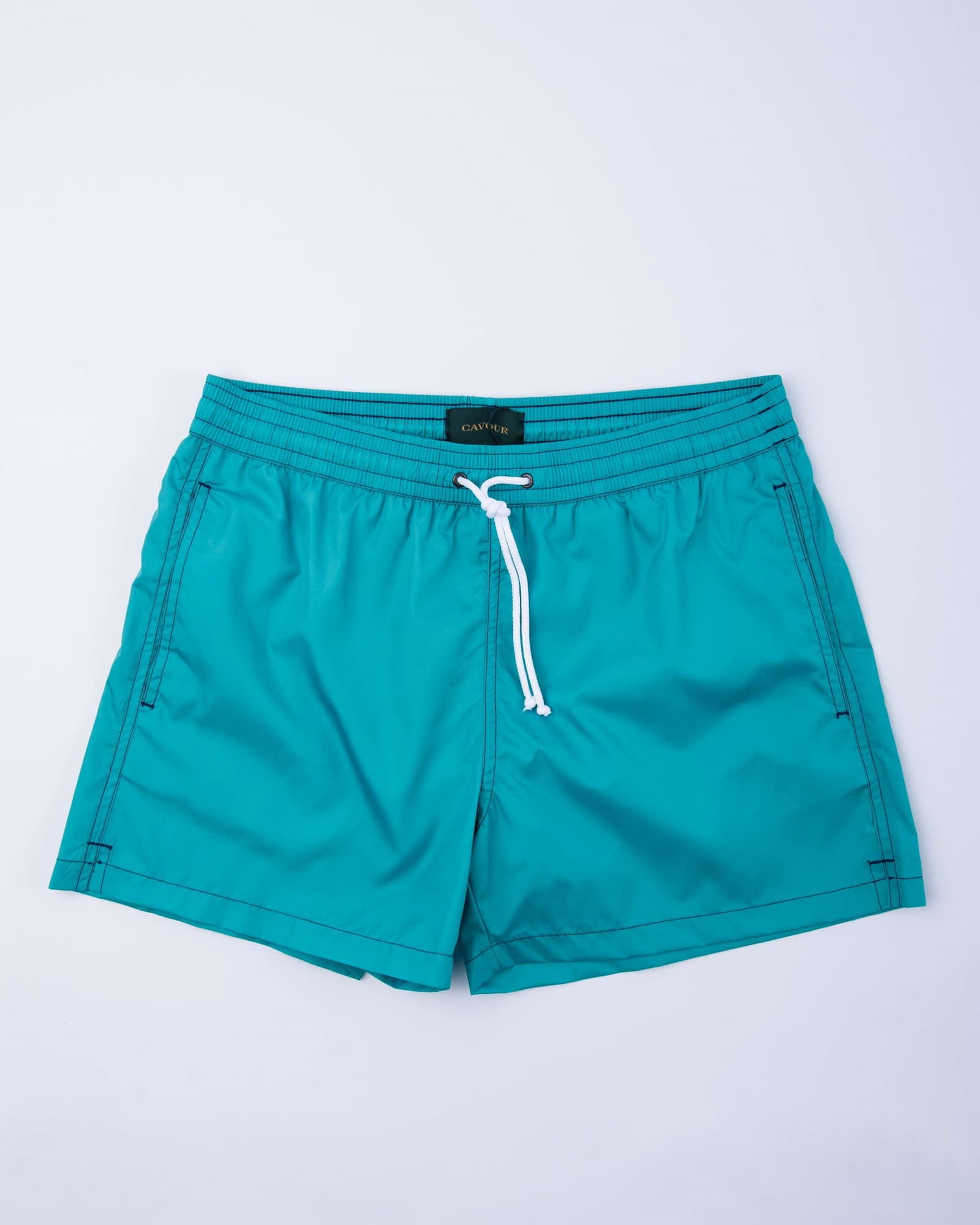 Plain Swimming Trunk Bottle Green